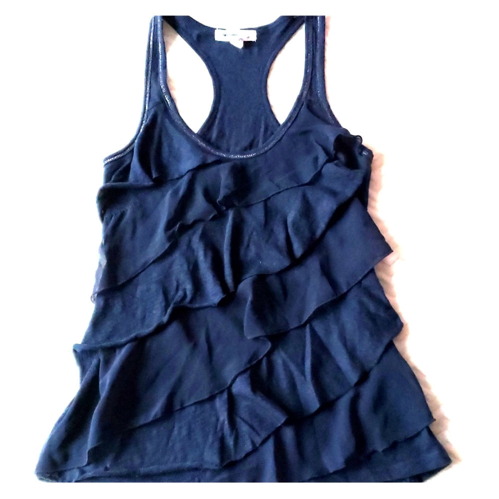 Flowy blue tank